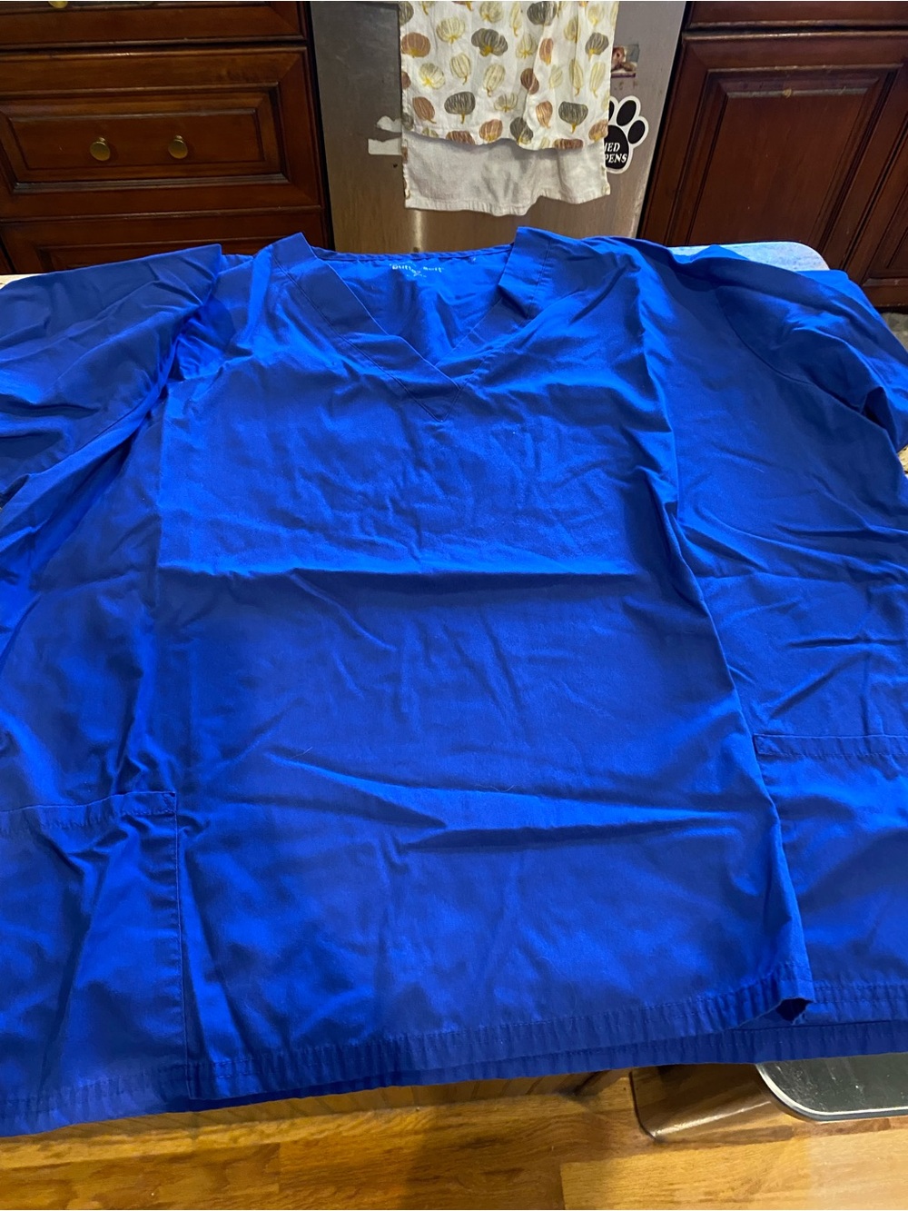 Lot of 2 UA butter soft blue scrub tops 3X